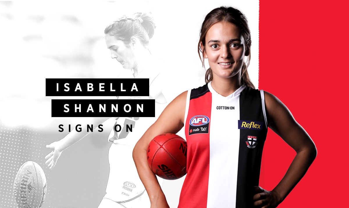 St Kilda has secured yet another young talent in Isabella Shannon ahead of the 2020 AFLW Season. - AFLW
